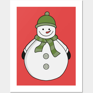 Cold snowman Posters and Art